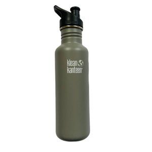 Klean Kanteen *NEW* 27 OZ Water Bottle w/Sport Cap, Color Cool Grey